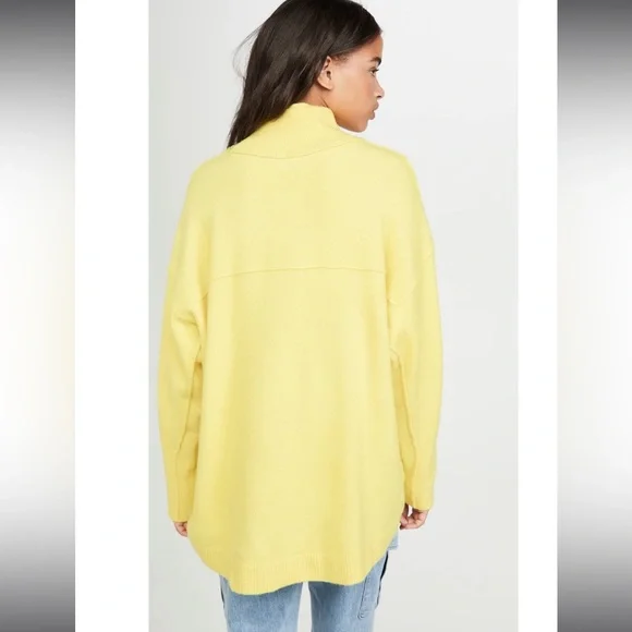 Free People AQUA BLUE After Glow mock neck sweater - Picture 5 of 7